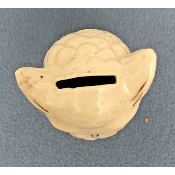 Vintage Hand Painted White Owl with Gold Accents Bank - Made in Japan - Picture 2 of 9